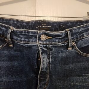 Lucky Brand Womens Dark Blue Slim Jeans